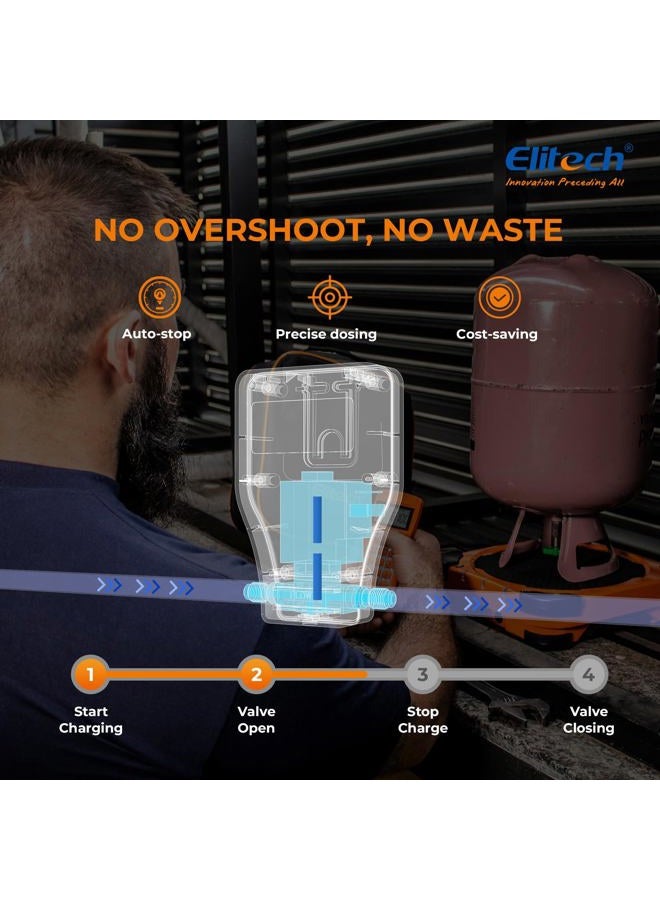 Elitech LMC-300 Electronic Refrigerant Charging/Recovery Scale HVAC A/C Wired Remote,Weight Scale 220lbs/100kgs - Image 3