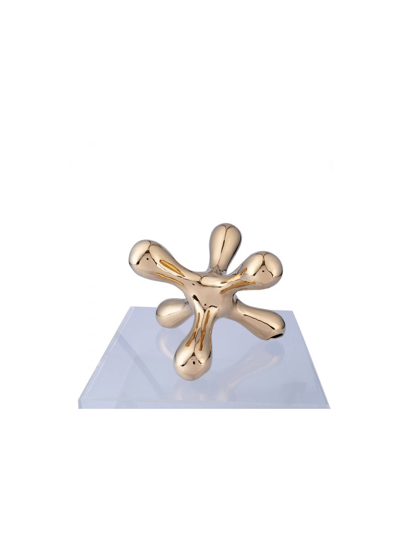 Pan Home - Splesk Decor Accent 20x20x15.5cm Gold - Image 1