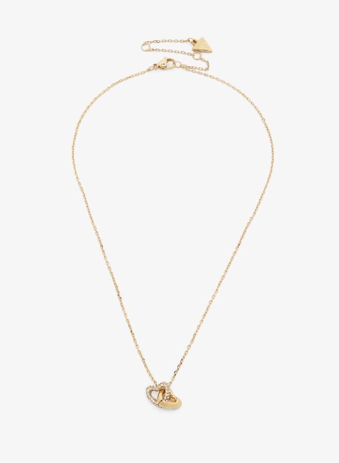 GUESS Heart Links Necklace And  Studs - Image 5