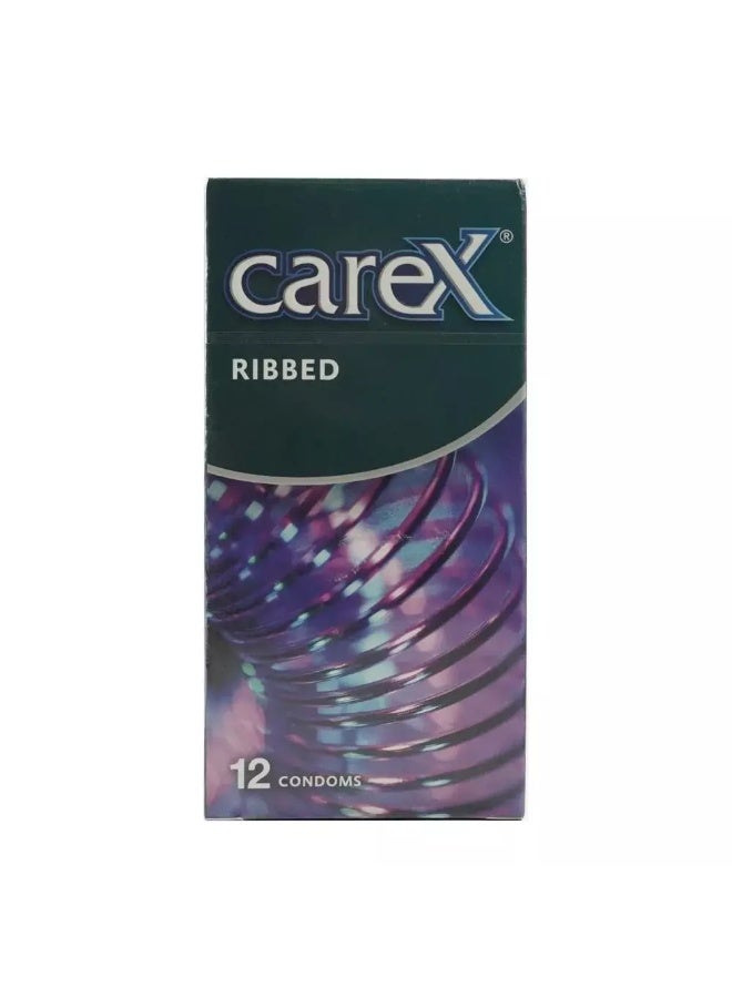 careX واقيات ذكرية كاريكس مضلعة، الطول 160 مم - عبوة من 12 - Image 1
