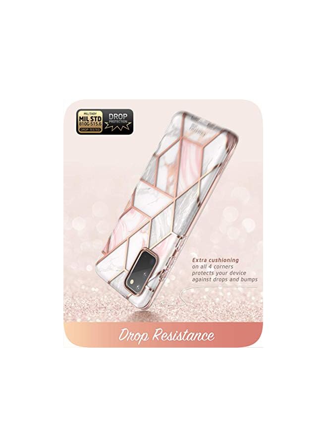I-blason حافظة Cosmo Series لهاتف Samsung Galaxy S20 5G (إصدار 2020)، حافظة واقية أنيقة رفيعة مع واقي شاشة مدمج، رخامي، 6.2 بوصة - Image 4
