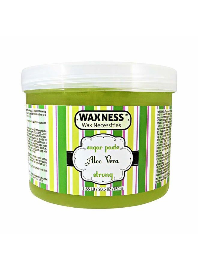 wax necessities Waxness Wax Necessities Natural Strong Sugar Paste Aloe Vera 1.65 Pound  - Image 1