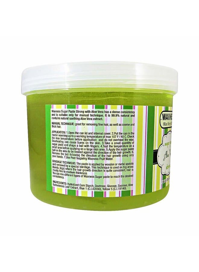 wax necessities Waxness Wax Necessities Natural Strong Sugar Paste Aloe Vera 1.65 Pound  - Image 2