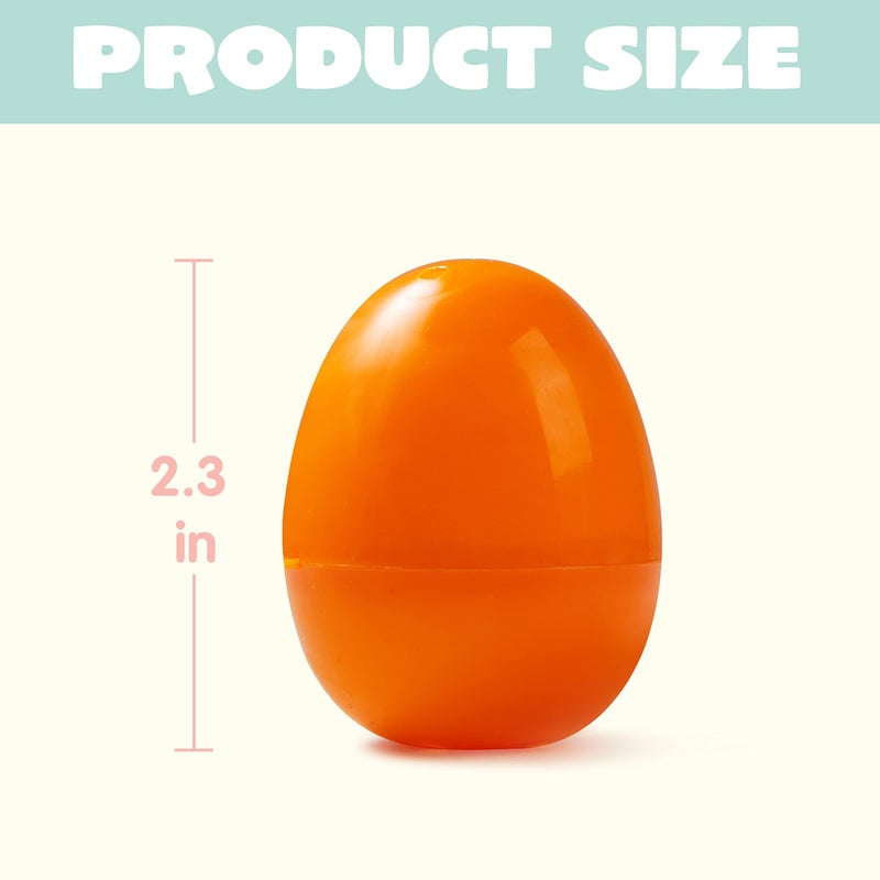 JOYIN 300PCS Easter Eggs, Plastic 2.3" 294PCS Colorful with 6PCS Golden Eggs Bulk Empty Fillable for Easter Hunt Party Favor Basket Stuffers Filler Classroom Prize Supplies Decor - Image 4