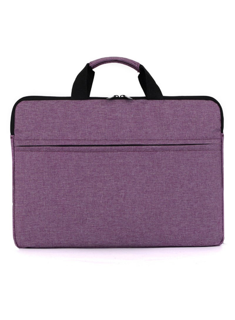 Strapless Laptop Sleeve,15.6 Inch Water Resistant Durable Computer Carrying Case,15.6 inch for HP, Dell, Acer Aspire, Asus Notebook, Laptop Protective Case with Pocket,Handle（Purple）  - Image 1