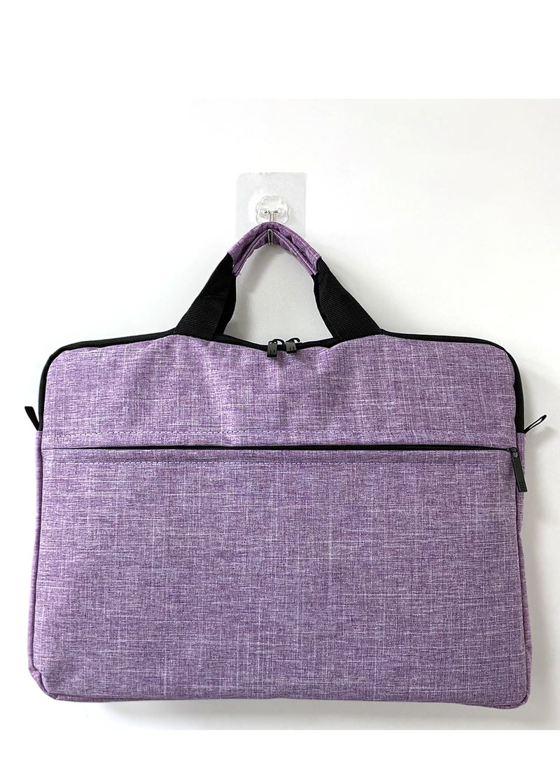 Strapless Laptop Sleeve,15.6 Inch Water Resistant Durable Computer Carrying Case,15.6 inch for HP, Dell, Acer Aspire, Asus Notebook, Laptop Protective Case with Pocket,Handle（Purple）  - Image 3
