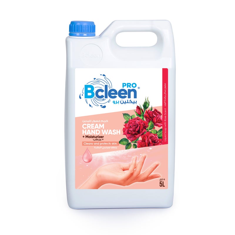 Bcleen Cream Hand Wash With Moisturizer Rose Scent 5L [1 Pc] - Image 1