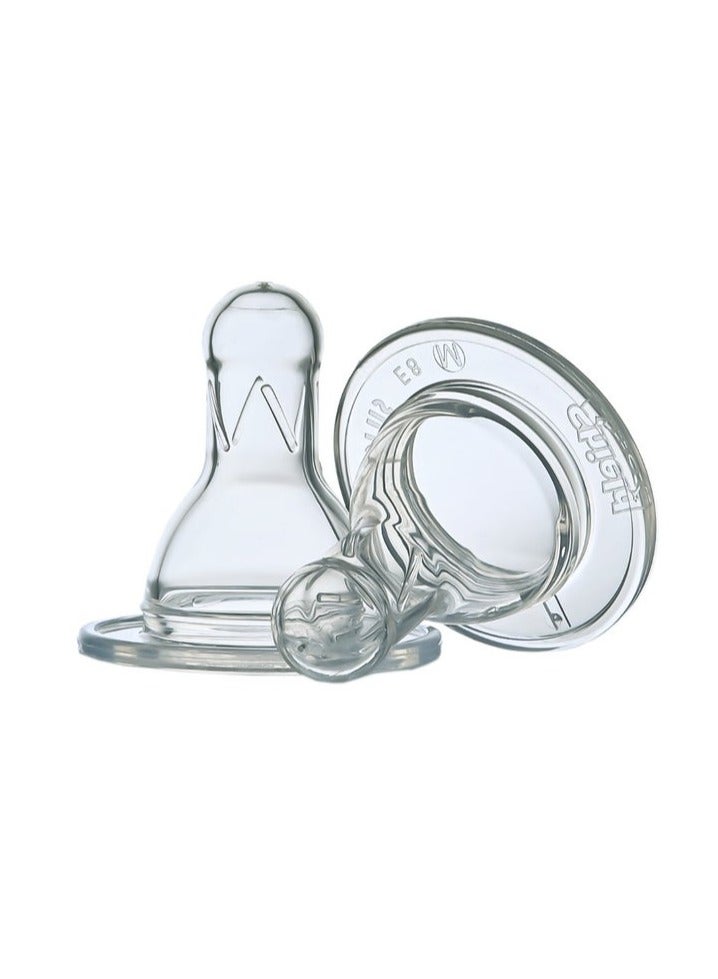 Shield Classic Nipple Medium flow for Glass Feeder BPA Free Silicone Baby Feeding Nipple 60ml bottle 3 months + baby - Image 5