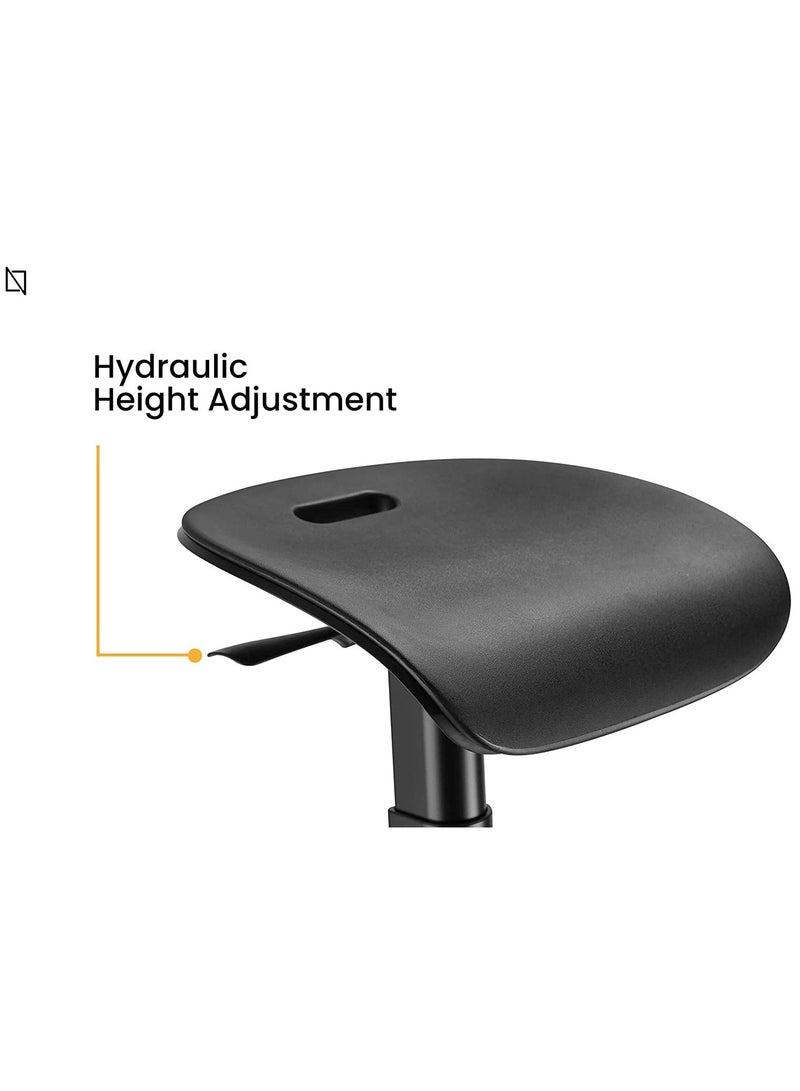 NAVODESK Active Stool By Navodesk Ergonomic Leaning Chair Sit Stand Stool with Anti Fatigue Mat - Image 2
