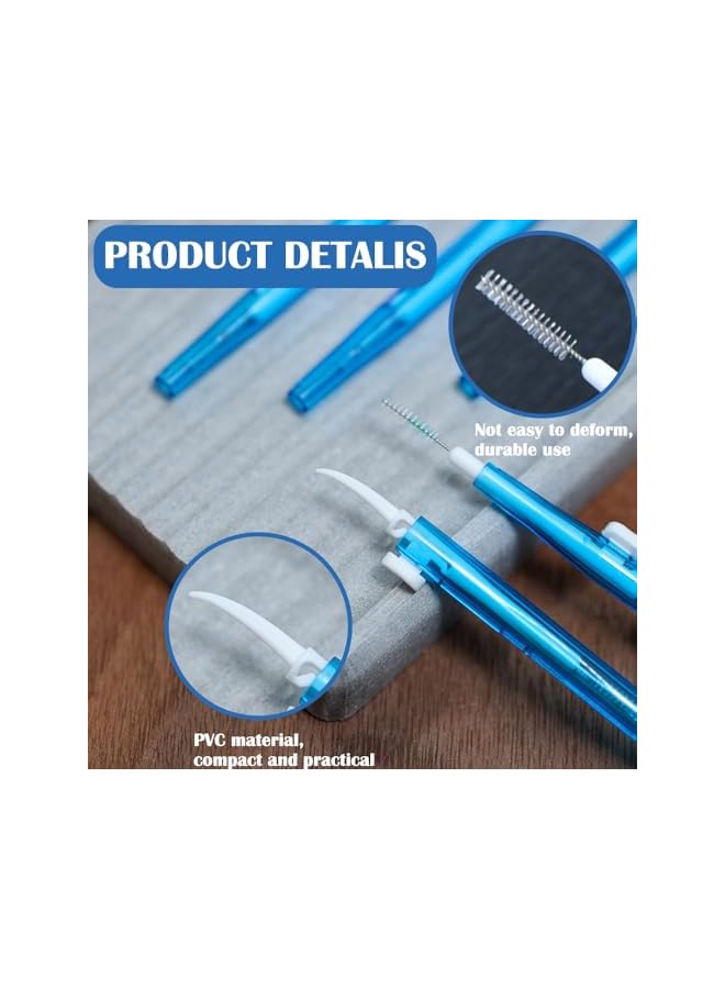 promass 2 in 1 Shower Head Cleaning Brush Tools for Small Hole, Double-Head Small Hole Blockage Cleaning Tool for Shower Head, Shattaf Head, Faucet, Phone Earpieces, Printer Heads, Gaps Nozzles - Image 2