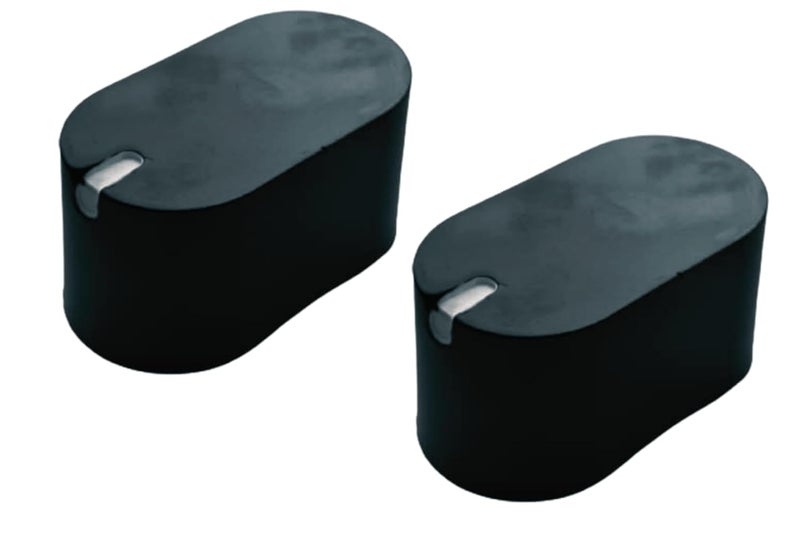 KEDARI ENTERPRISES Kedari Enterprises Stove Knobs Compatible for Prestiage Edge Major Glass Top Gas Stoves Colour Black Pack of 2 Units - Image 1