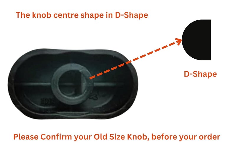 KEDARI ENTERPRISES Kedari Enterprises Stove Knobs Compatible for Prestiage Edge Major Glass Top Gas Stoves Colour Black Pack of 2 Units - Image 2