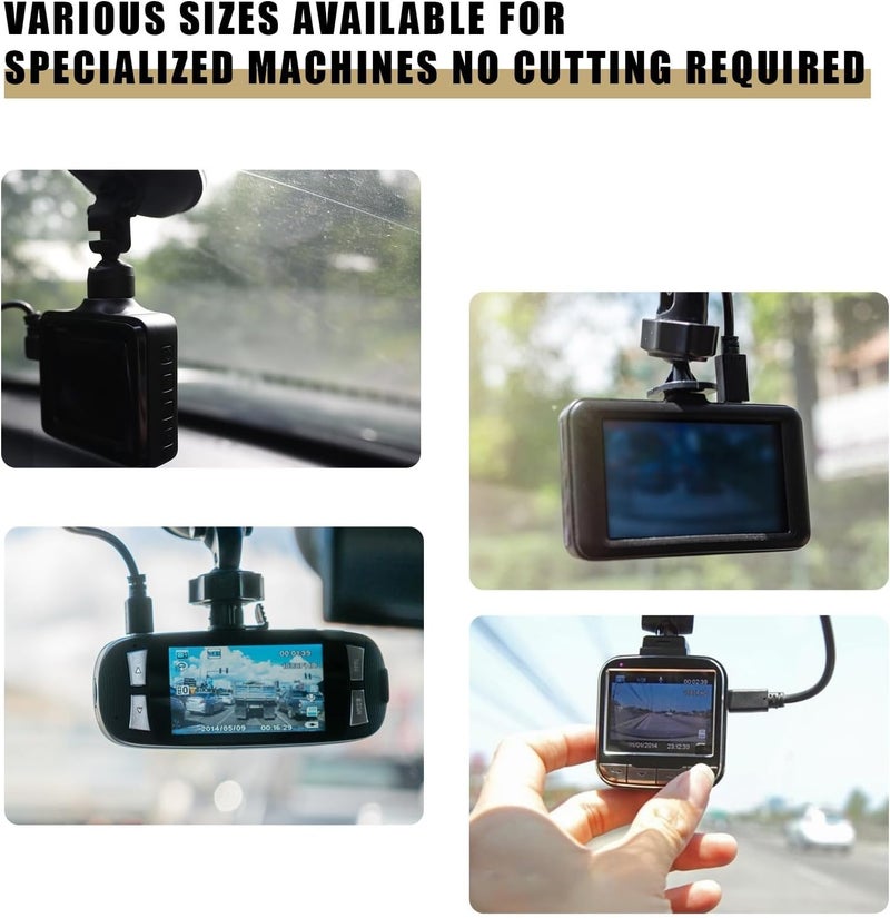 jaexest 8 Pcs Clear Electrostatic Windshield Stickers, Dash‑Cam Mount Static Film, Scratch‑Resistant Shield for Car Windshield, Residue‑Free for Dashcam & Phone Projection Screen - Image 5