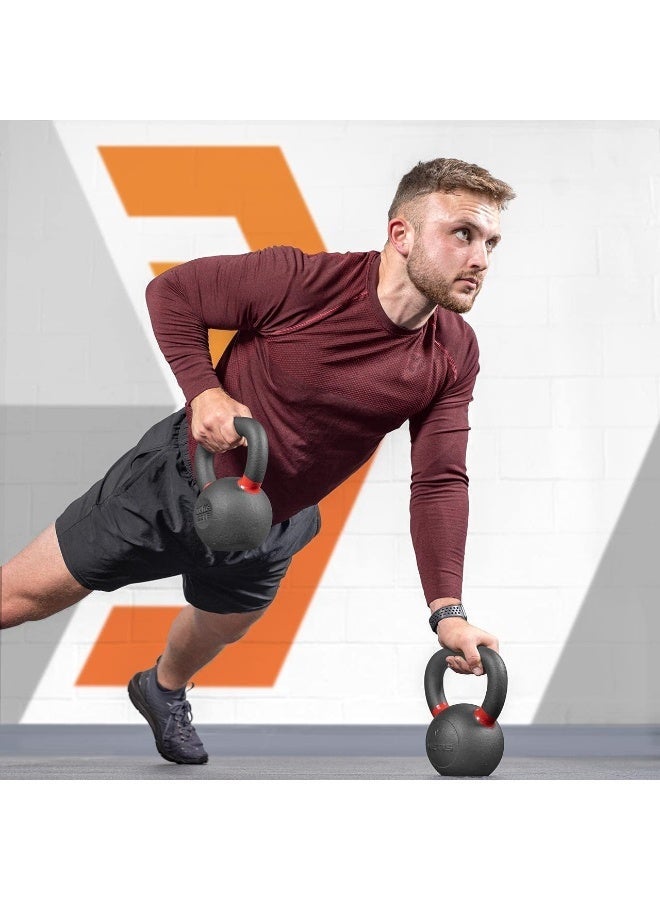 سبورت كيو كايتل بيل حديد صلب مانع للصدأ من سبورت كيو®️ أداة تدريب متكاملة لتمارين السكوات، القوة، الكارديو، وحرق الدهون داخل المنزل وداخل الجيم - Image 2