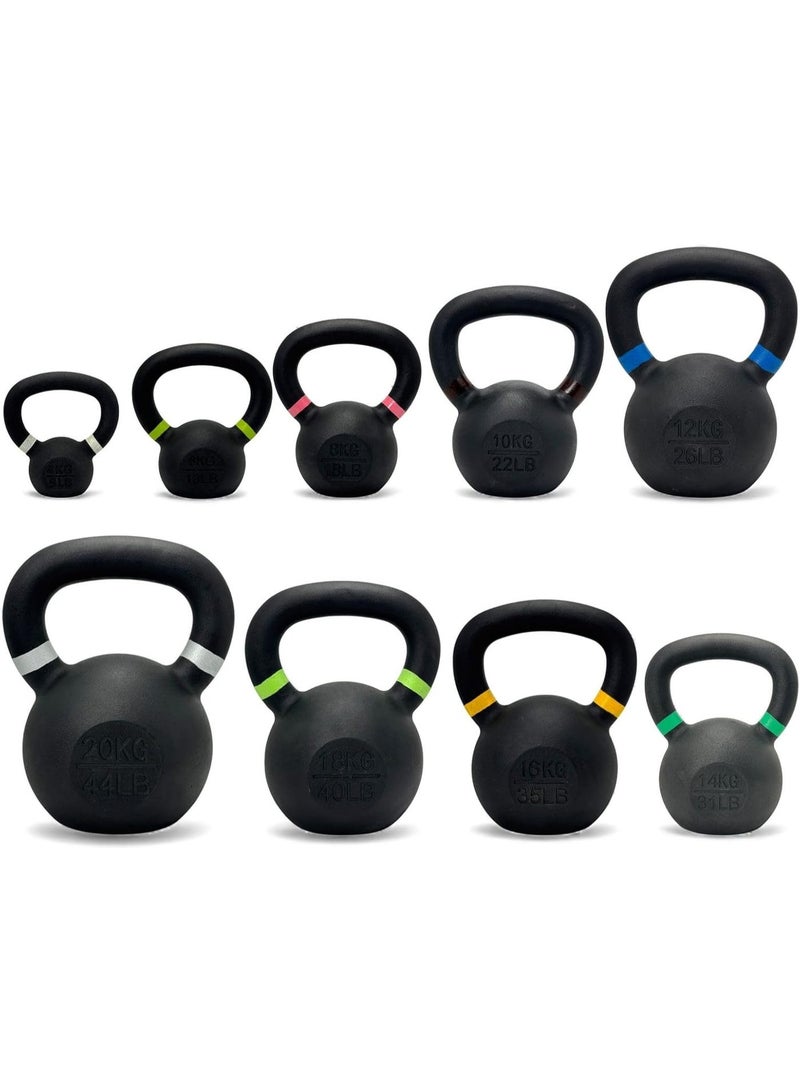 سبورت كيو كايتل بيل حديد صلب مانع للصدأ من سبورت كيو®️ أداة تدريب متكاملة لتمارين السكوات، القوة، الكارديو، وحرق الدهون داخل المنزل وداخل الجيم - Image 1