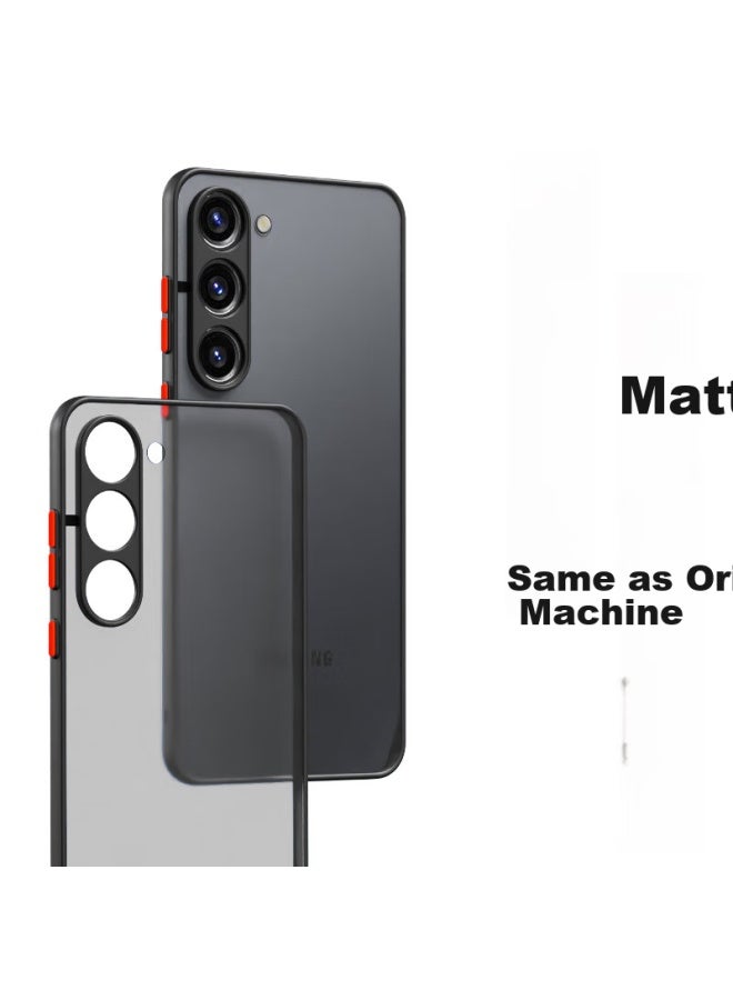 Hotfire Phone Case For Samsung S23 Ultra, Galaxy S23 Ultra Protective Cover, Shockproof Silicone Upgraded Lens Full Protection For Men And Women, Contrasting Colors - Midnight Black - Image 2