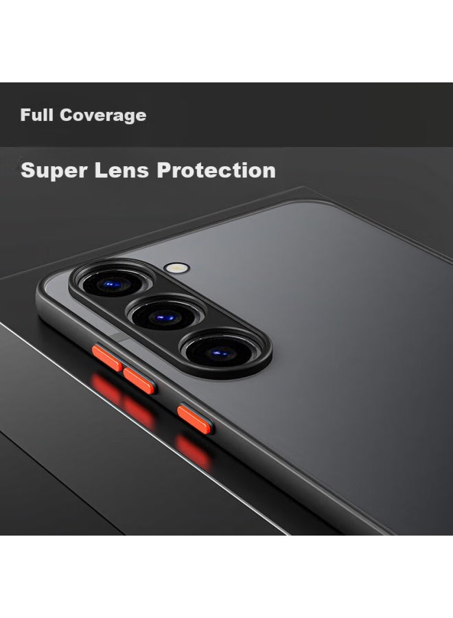Hotfire Phone Case For Samsung S23 Ultra, Galaxy S23 Ultra Protective Cover, Shockproof Silicone Upgraded Lens Full Protection For Men And Women, Contrasting Colors - Midnight Black - Image 5