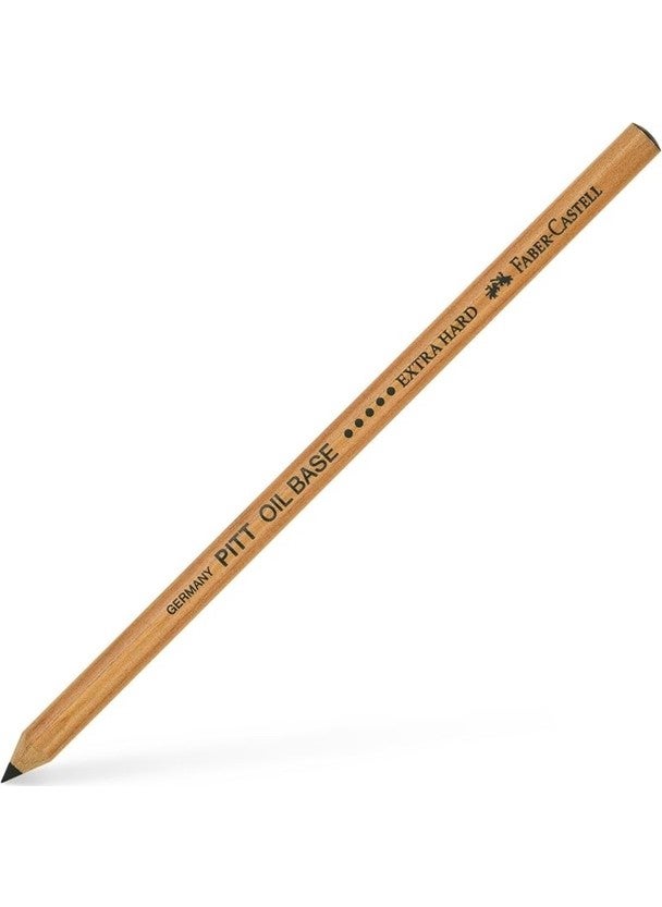 FABER-CASTELL - Monochrome Pitt Oil Base Pencil Extra Hard Black N:5 - Image 1