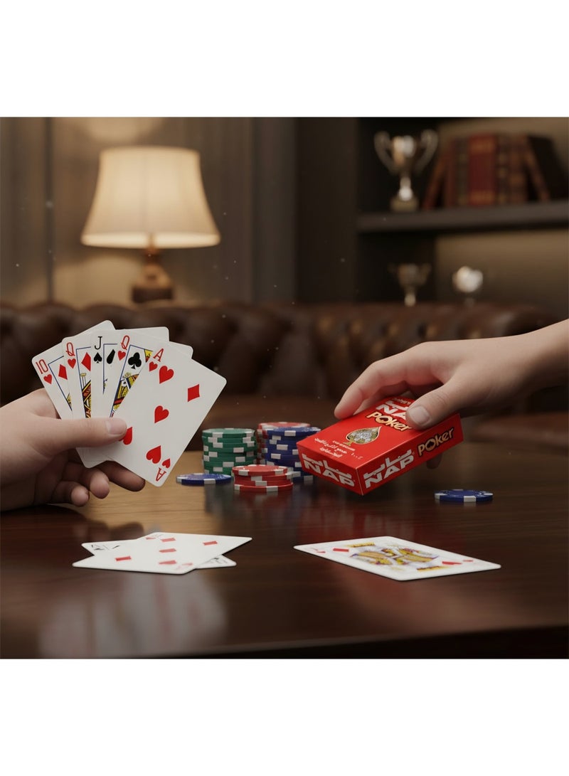 NAP Poker 100% Plastic Playing Cards – Durable, Waterproof & Smooth Shuffle Deck - Image 3