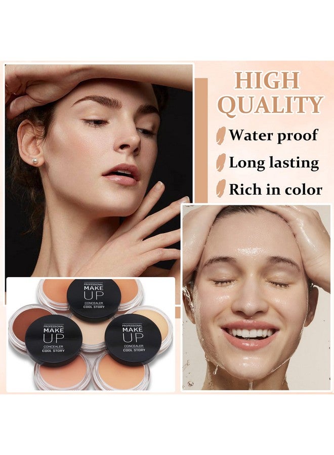 QIUFSSE Under Eye Concealer For Dark Circles Color Corrector Pro Concealer Full Coverage Concealer De Oieras Long-Lasting Cover Up Makeup Waterproof Concealer Makeup -03 Netural - Image 3