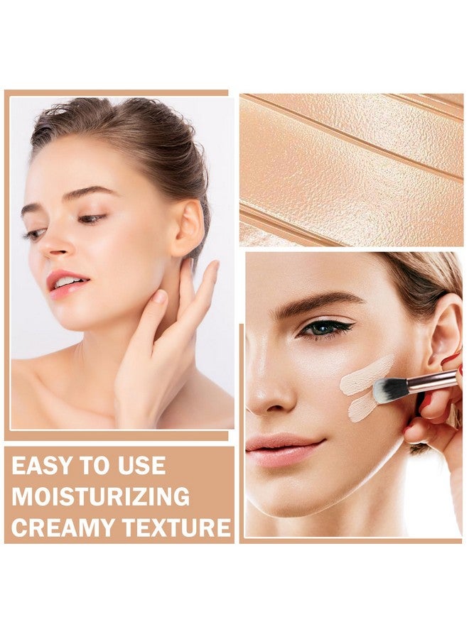 QIUFSSE Under Eye Concealer For Dark Circles Color Corrector Pro Concealer Full Coverage Concealer De Oieras Long-Lasting Cover Up Makeup Waterproof Concealer Makeup -03 Netural - Image 4