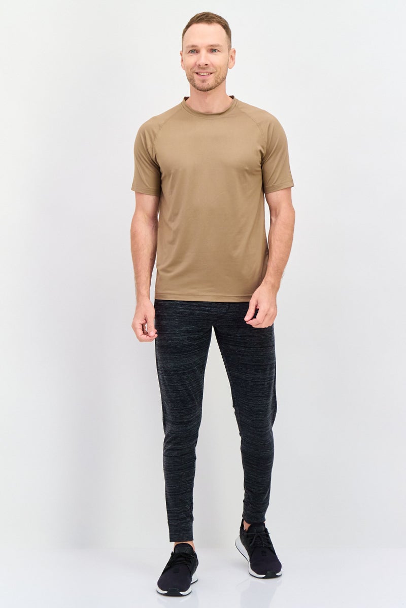 Legend Men Sportswear Fit Short Sleeves Training T-shirt, Brown  - Image 3