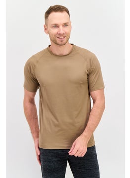 Men Sportswear Fit Short Sleeves Training T-shirt, Brown - pzsku/Z706B0BD16AAB3FE2E55BZ/45/_/1737642464/4922fc1e-8eec-4ee6-86fd-8fad31688045