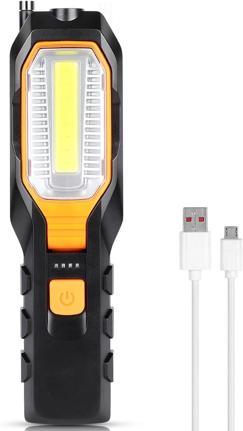 Greensen Cob Magnetic Work Light, Led Rechargeable Cob Work Light USB Led Work Lamp, Led with Magnetic Hook for Repair 280 Lm - Image 1