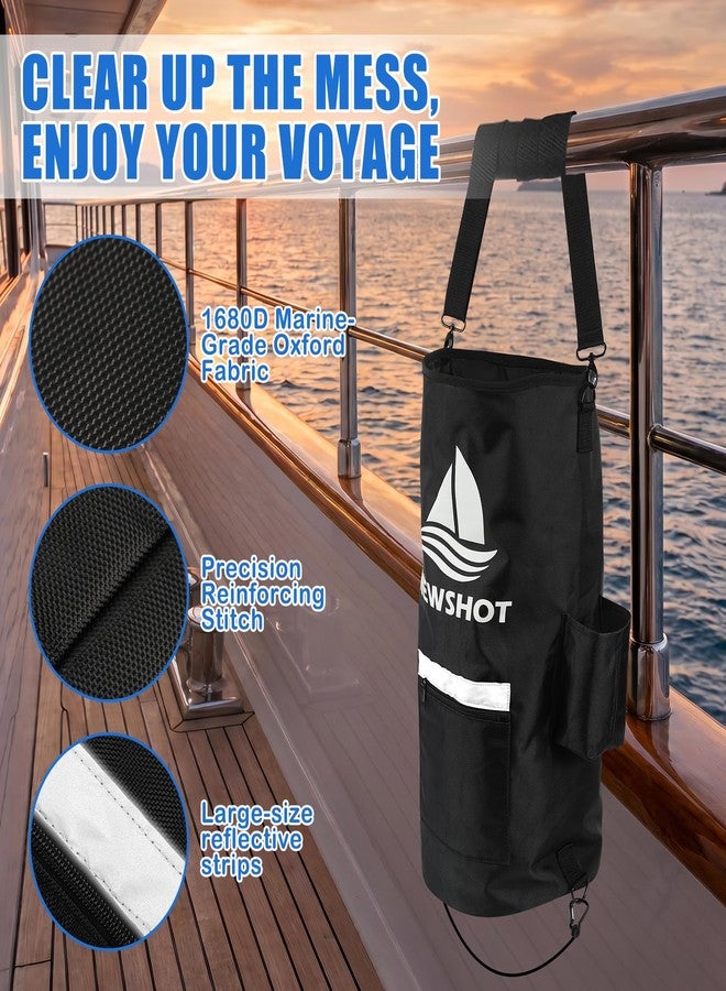 NewShot Portable Waterproof Boat Trash Can Fits 10-13 Gal Bags Odor&Leak Resistant - Image 4