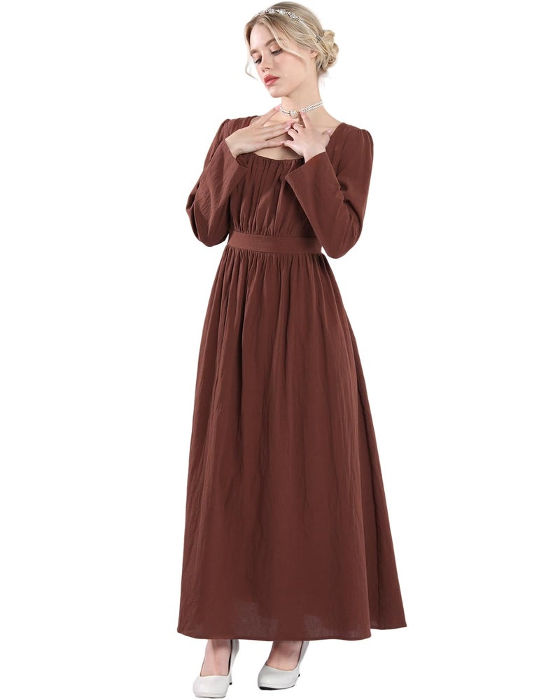 NSPSTT Colonial Dress Women Pioneer Dress, Civil War Costume, S - Image 2