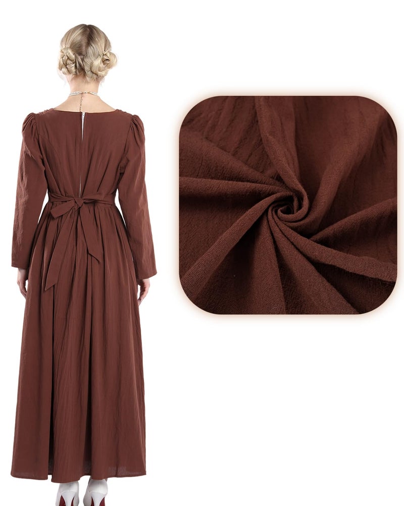 NSPSTT Colonial Dress Women Pioneer Dress, Civil War Costume, S - Image 5