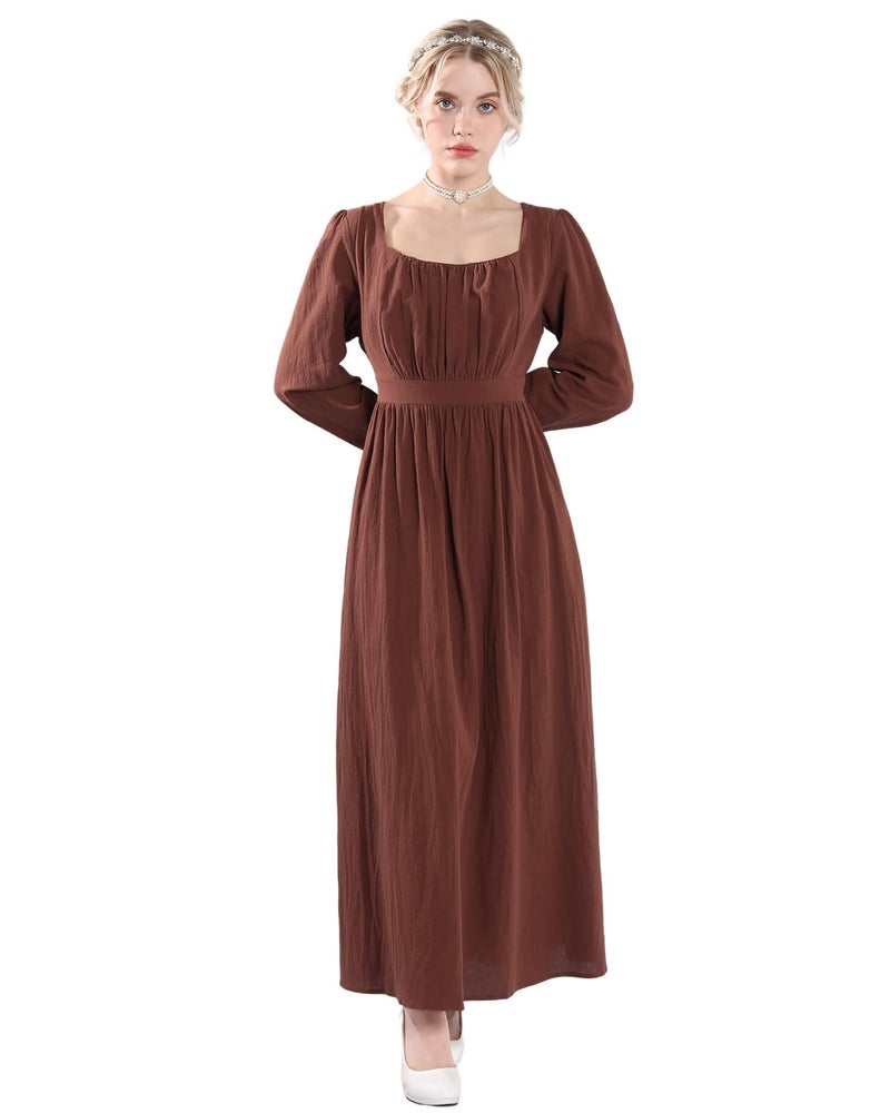 NSPSTT Colonial Dress Women Pioneer Dress, Civil War Costume, S - Image 3