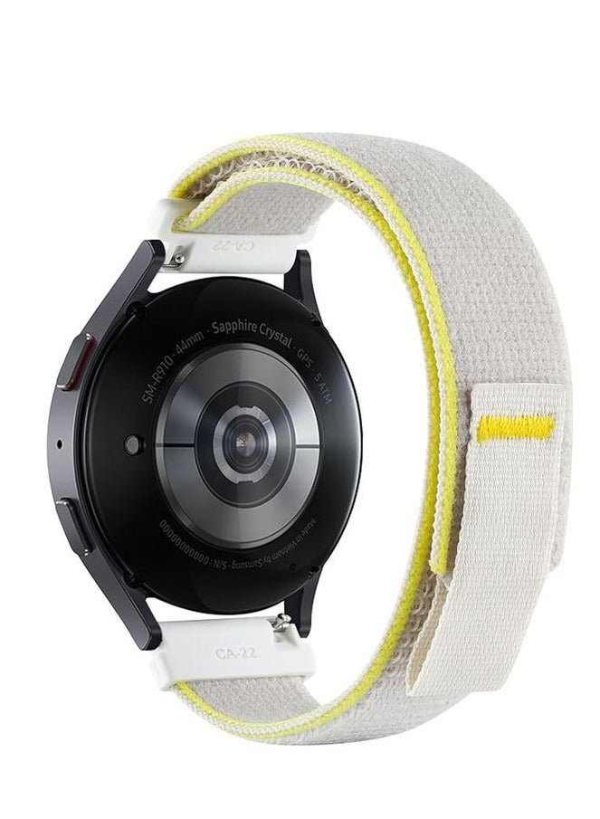 20mm Trail Loop Strap Compatible with Amazfit GTS 4 Mini - Bip 3 - GTS 2 Mini- Amazfit GTS 2-Amazfit GTS 4 Yellow & Grey - Image 2