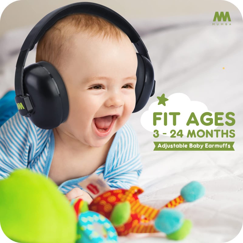 Mumba Baby Ear Protection Noise Cancelling HeadPhones for Babies and Toddlers Baby Earmuffs - Ages 3-24+ Months - Image 2