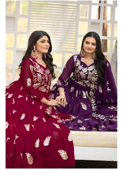 Super Asian Launching New Festival Long Gown with dupatta  - Image 3