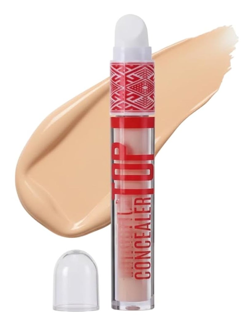 TOP Concealer for Face Makeup With Liquorice Root Dewy Finish, Full Coverage Ultra Blendable Dark Circle Spot Brightening and Correcting Concealer 5ml (01) - Image 1