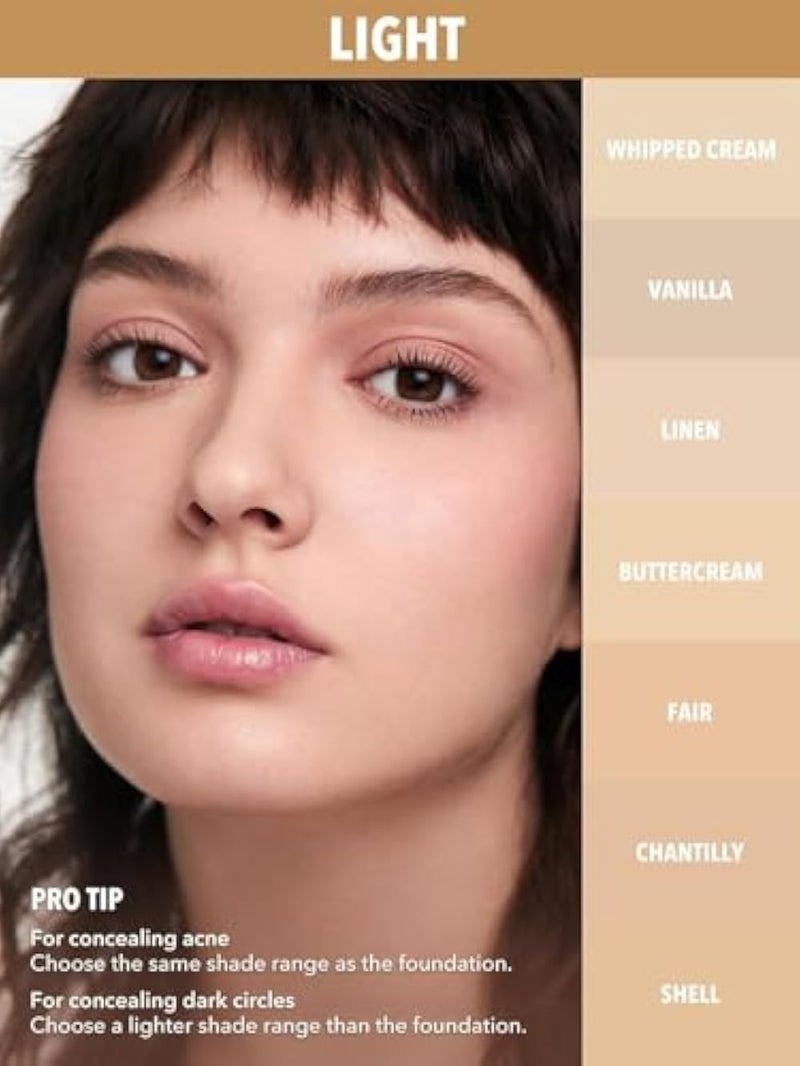 TOP Concealer for Face Makeup With Liquorice Root Dewy Finish, Full Coverage Ultra Blendable Dark Circle Spot Brightening and Correcting Concealer 5ml (01) - Image 3