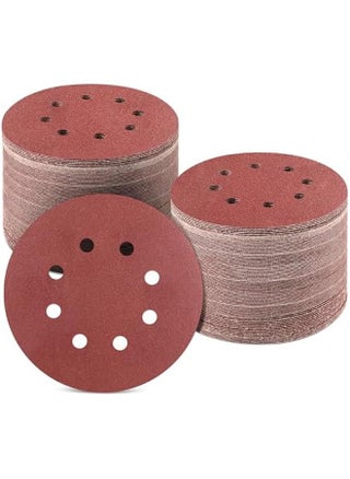 5 inch 8 Hole Sanding Discs, 100 PCS 180 Grit Hook and Loop Sandpaper, Round Aluminum Oxide Sand Paper Discs for Sander - pzsku/Z706B6370356B9E56FEAEZ/45/_/1725715720/65b76c96-e563-4a10-a75b-cc0ad614b3cb