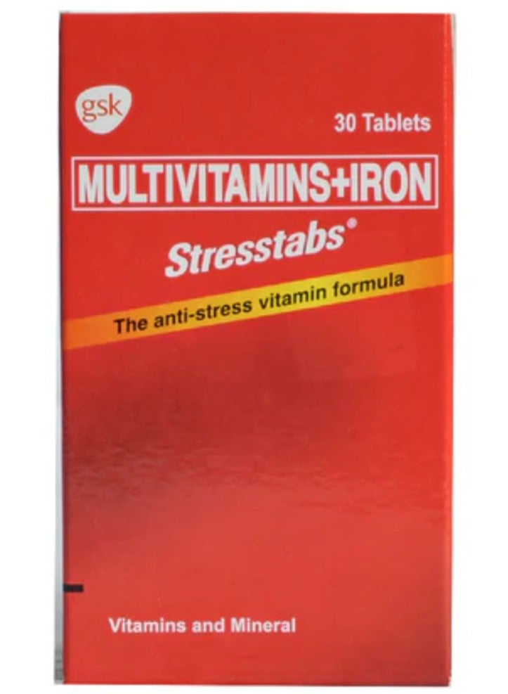 Stresstabs Multivitamins + IronTablet 30 Tablets  - Image 3