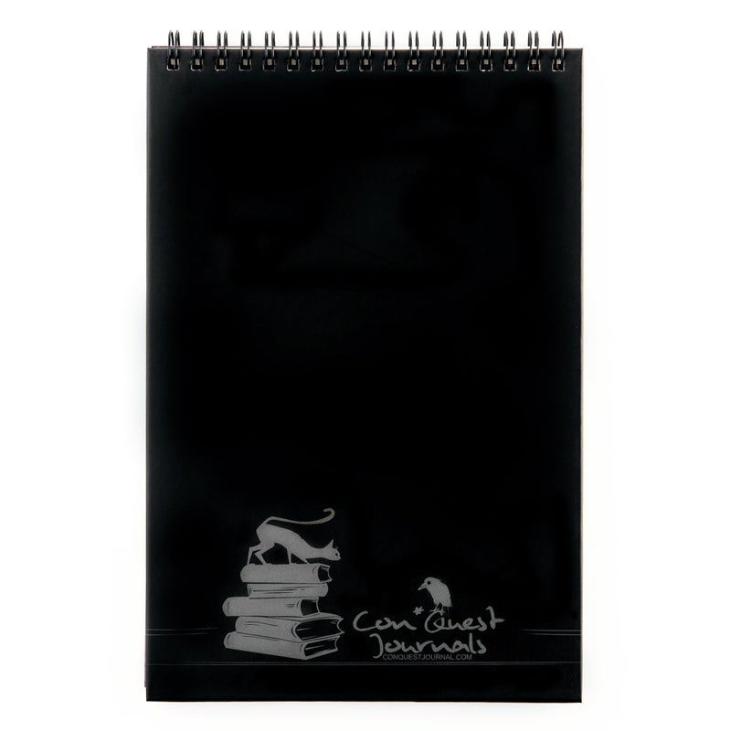 CONQUEST CON*QUEST Conquest Journals Waiting for the Night Top-Spiral Steno Notepad, 6'' x 9'', Durable Bookboard-Wrapped Backboard, 50 Sheets Lined List Pages, 60 lb. Paper, Gothic-Inspired - Image 5