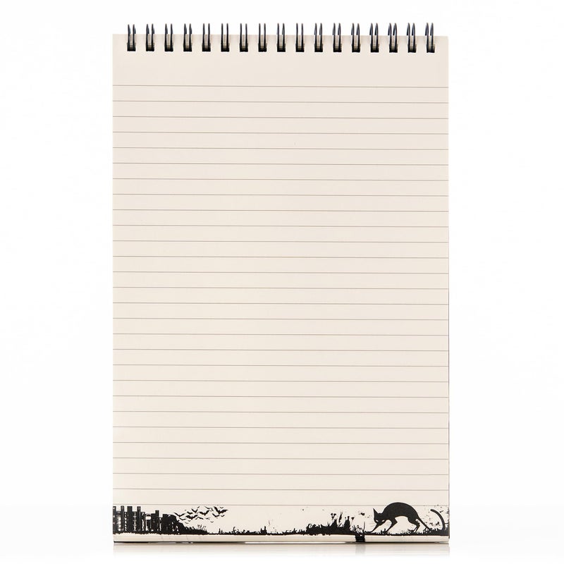 CONQUEST CON*QUEST Conquest Journals Waiting for the Night Top-Spiral Steno Notepad, 6'' x 9'', Durable Bookboard-Wrapped Backboard, 50 Sheets Lined List Pages, 60 lb. Paper, Gothic-Inspired - Image 3