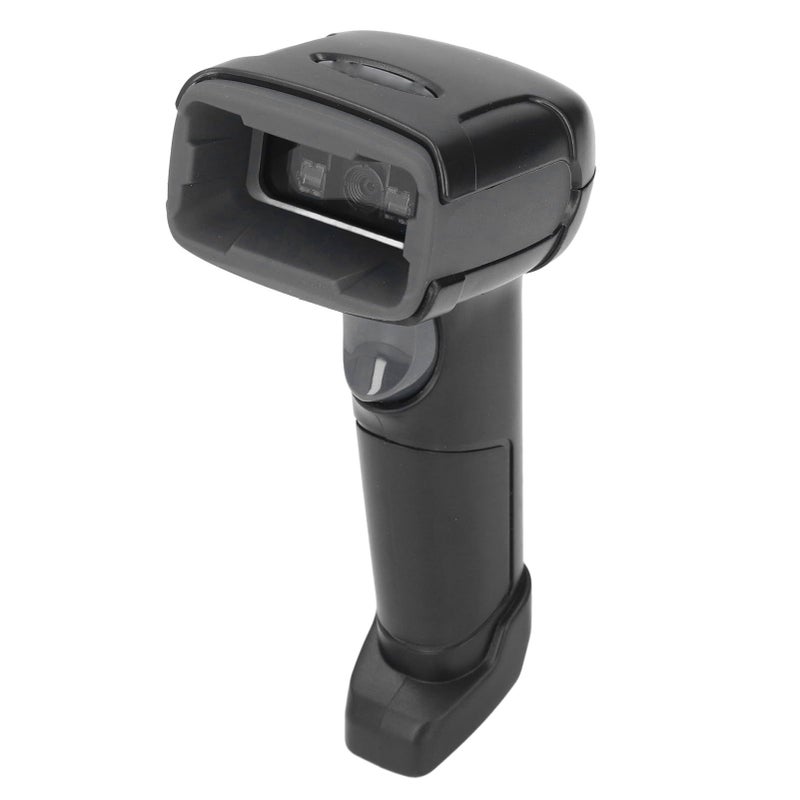 Akozon Handheld Barcode Scanner QR Code Reader With OCR Function For Retail Logistics And Supermarkets USB RS232 Compatible Black - Image 2