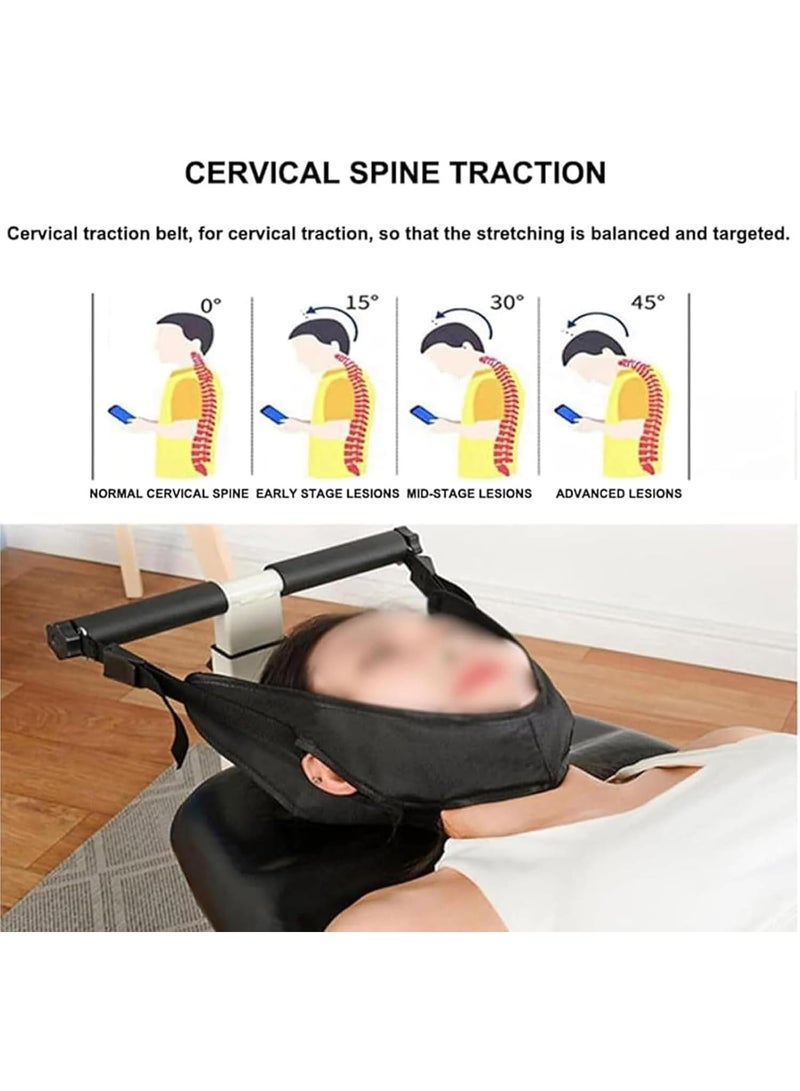 شو وو سرير شد منزلي قابل للتعديل، طاولة شد عنقية وقطنية، طاولة تدليك علاجية، جهاز شد ثنائي الاتجاه، جهاز شد للجسم، مقعد شد للظهر - Image 2