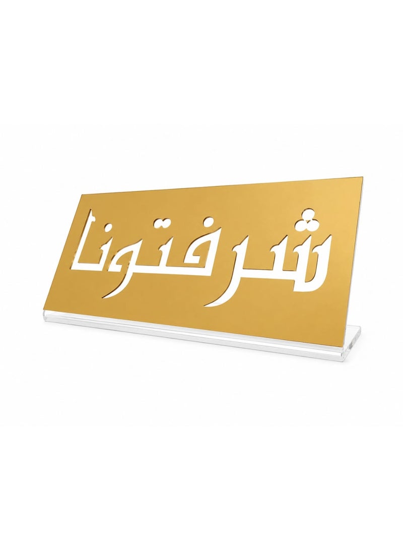Acrylic high quality decorative stand-Gold