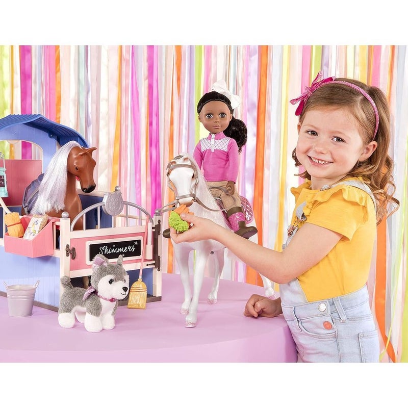 جليتر جيرل إسطبل حصان لدمية 14 بوصة - GG57093Z - Image 3