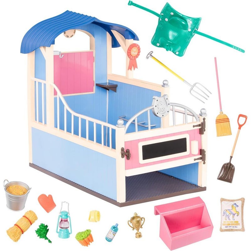 جليتر جيرل إسطبل حصان لدمية 14 بوصة - GG57093Z - Image 1