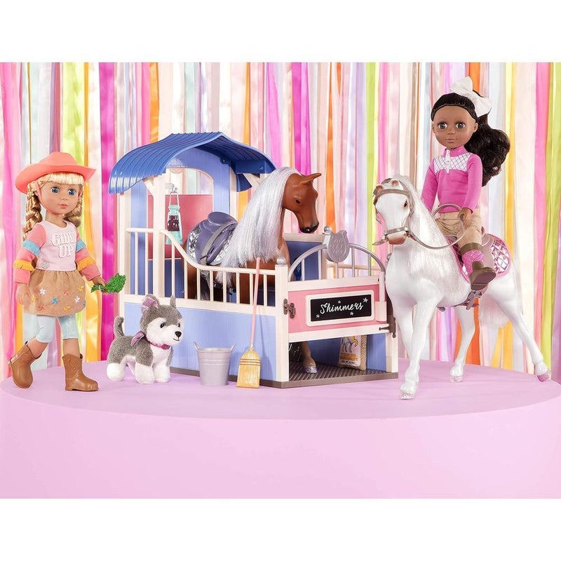 جليتر جيرل إسطبل حصان لدمية 14 بوصة - GG57093Z - Image 2