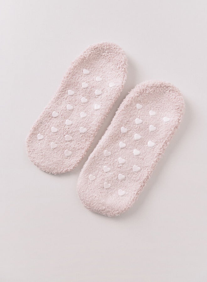women'secret pink teddy bear slip-on socks - Image 2