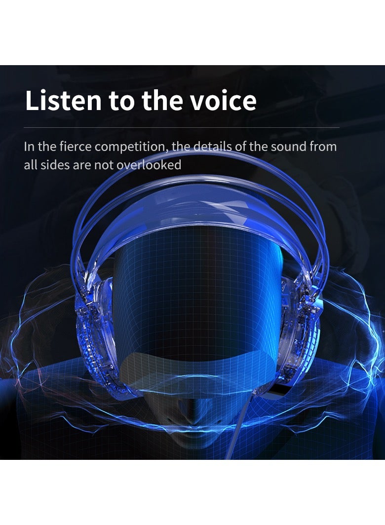 Gaming Headset with Microphone, Gaming Headphones for PS4 PS5 Xbox One PC with RGB Lights, PlayStation Headset with Noise Reduction 7.1 Surround Sound Over-Ear and Wired 3.5mm Jack - Image 5