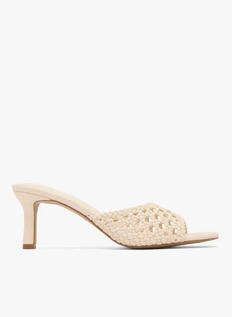 Elara Woven Slide Heels